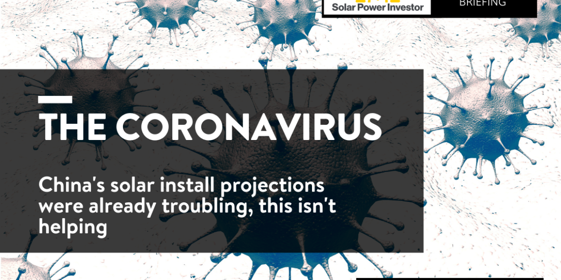 China’s Already Dismal 2020 Solar Power Installation Projections Further Weakened by Coronavirus - Graphic design